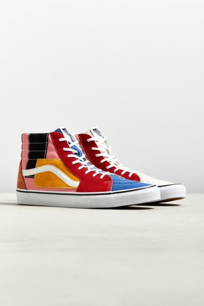 vans high top patchwork