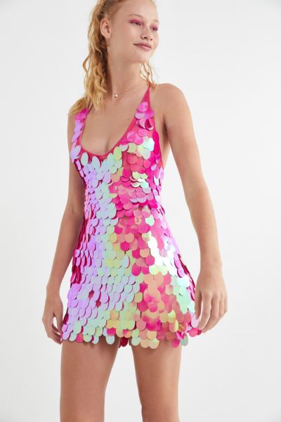 urban outfitters pink sparkly dress