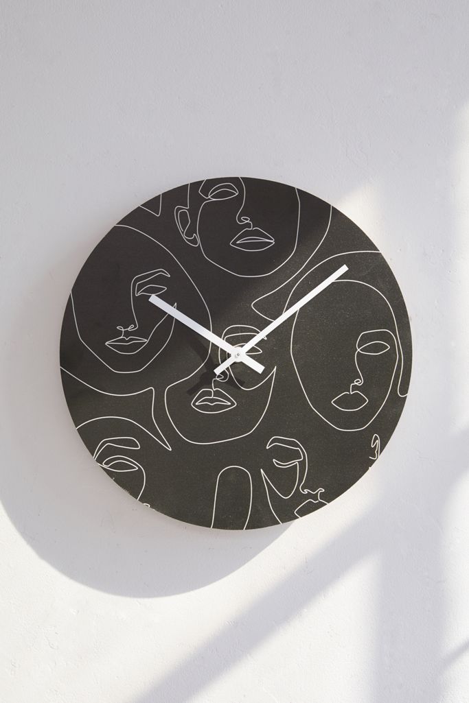 Explicit Design For Deny Faces In The Dark 12" Wall Clock Urban