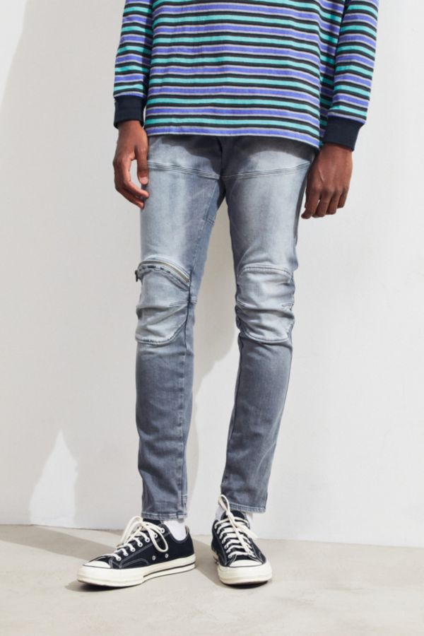 G-Star Elwood 5620 3D Grey Stonewash Skinny Jean | Urban Outfitters