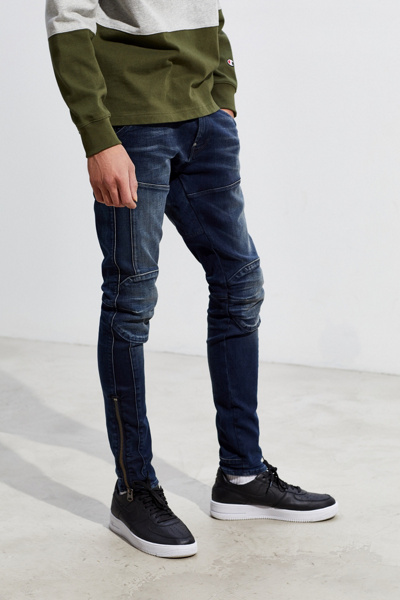 5620 3d ankle zip skinny jeans