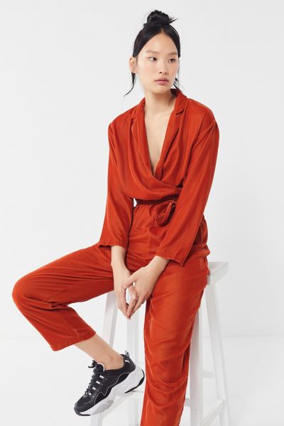 urban outfitters orange jumpsuit