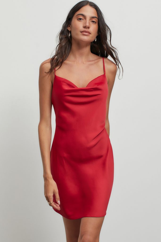 UO Mallory Cowl Neck Slip Dress | Urban Outfitters Canada