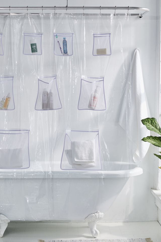 Mesh Pocket Shower Curtain Urban Outfitters