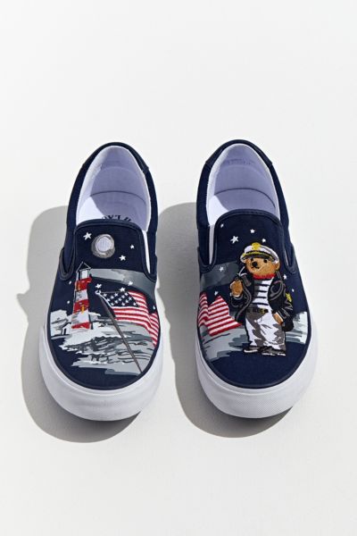 polo bear slip on shoes