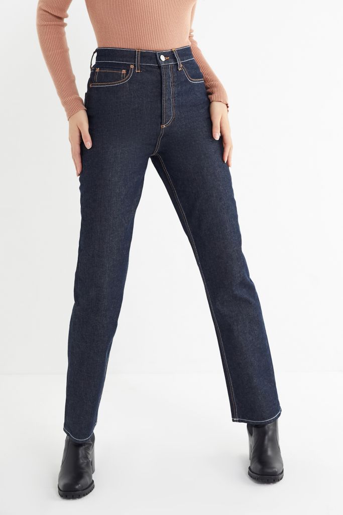 BDG High-Rise Relaxed Straight Jean – Rinsed | Urban Outfitters