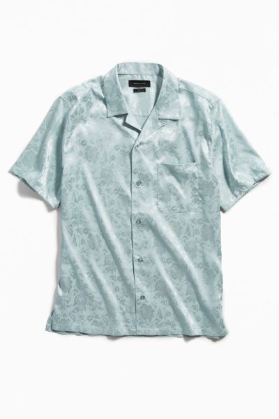 UO Brocade Short Sleeve Button-Down Shirt | Urban Outfitters
