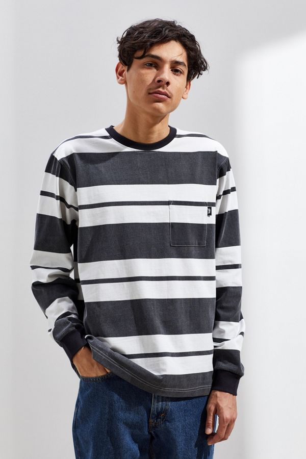 Stussy Franklin Stripe Long Sleeve Tee | Urban Outfitters