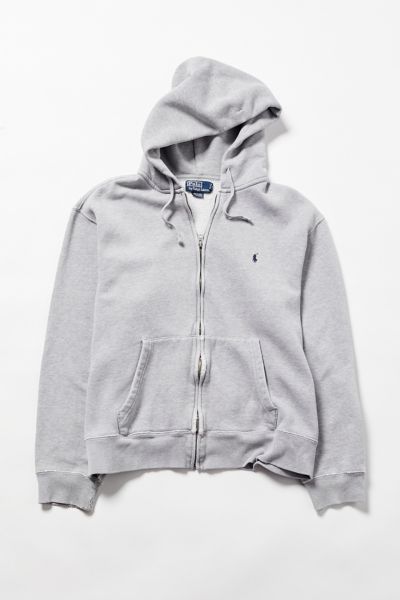 grey polo zip up jacket