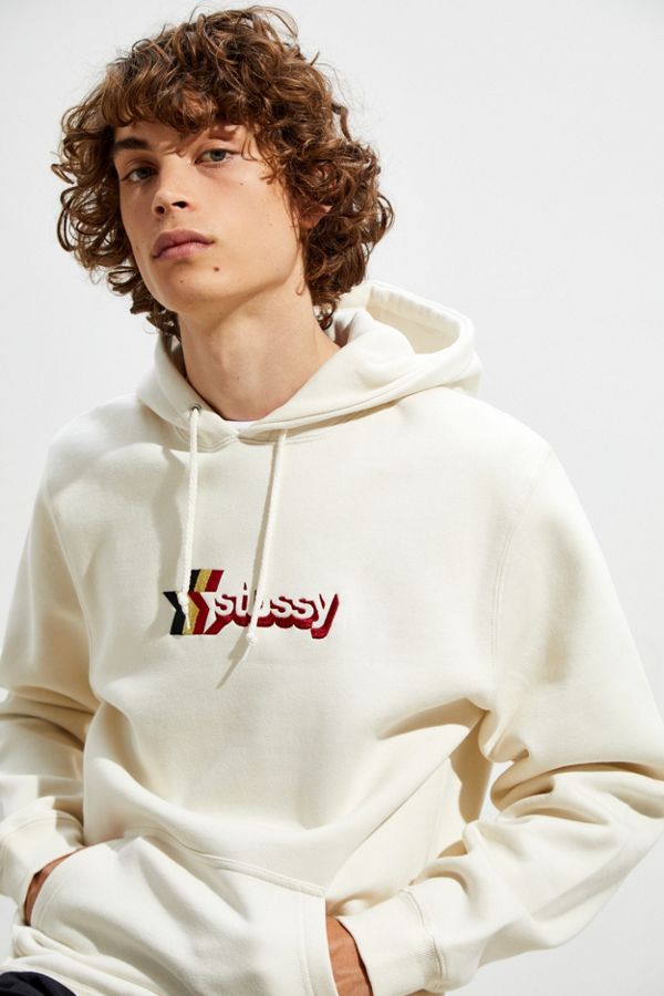 Stussy 3-Star Applique Hoodie Sweatshirt | Urban Outfitters