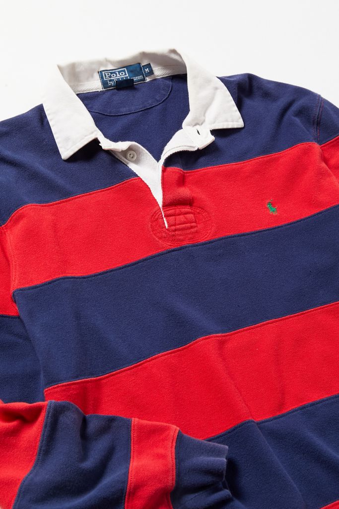 Ralph Lauren Red And Blue Rugby Shirt, Ralph Lauren Red And Blue Rugby Shirt
