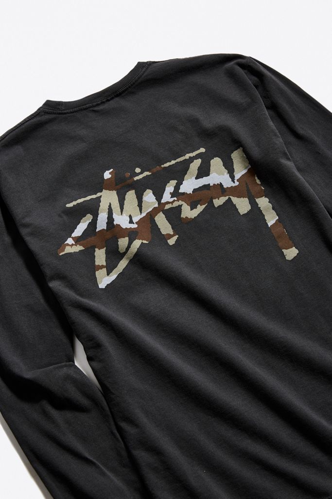 Stussy Camo Stock Long Sleeve Tee | Urban Outfitters