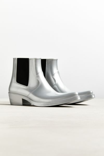 calvin klein rubber chelsea boots