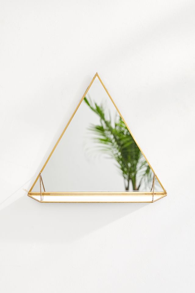 Marnie Triangle Mirror Wall Shelf Urban Outfitters Canada