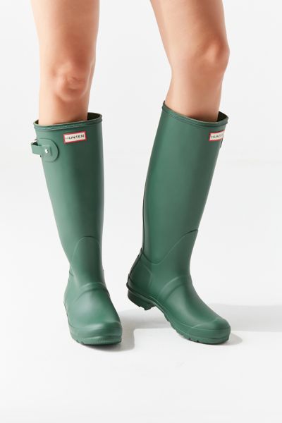 hunter rain boots hunter green