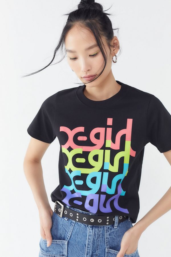 Xgirl Colorful Logo Short Sleeve Tee Urban Outfitters