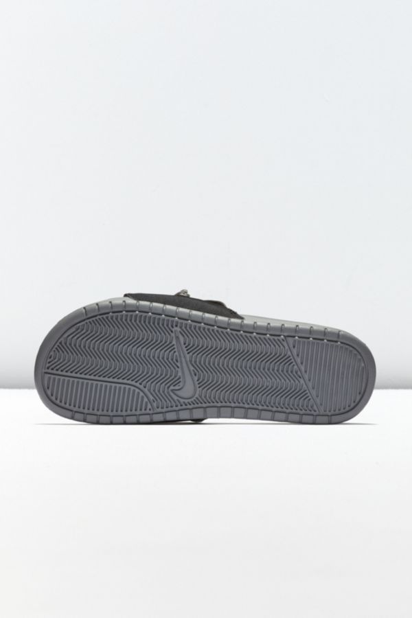 men's nike benassi jdi fanny pack slide sandals