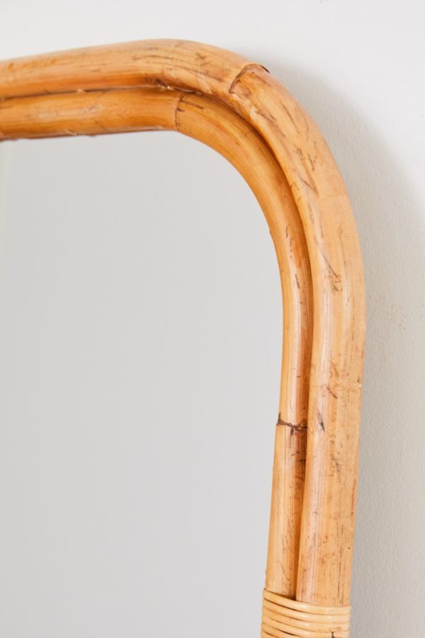 Slide View: 4: Ria Leaning Rattan Mirror