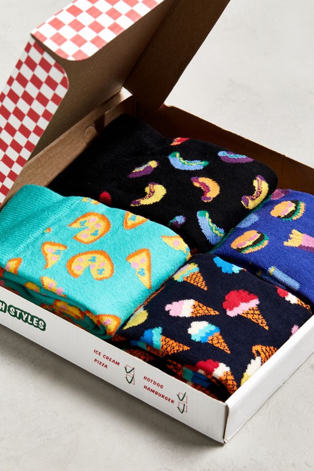 Happy Socks Junk Food Sock 4Pack Gift Set Urban Outfitters