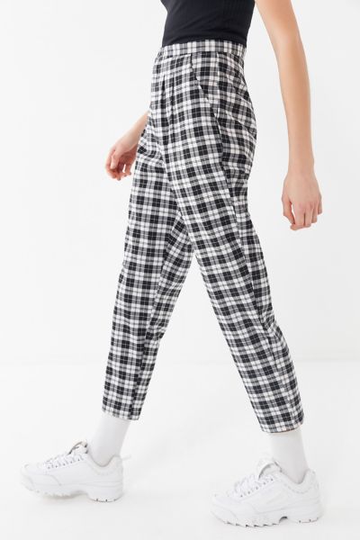 urban outfitters red plaid pants