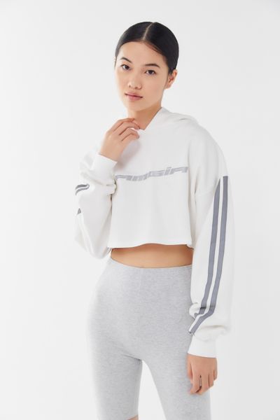I.AM.GIA Mercury Reflective Striped Hoodie Sweatshirt | Urban Outfitters