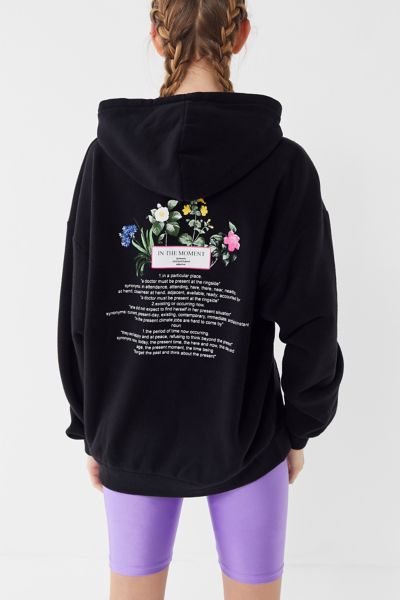 neon flowers hoodie