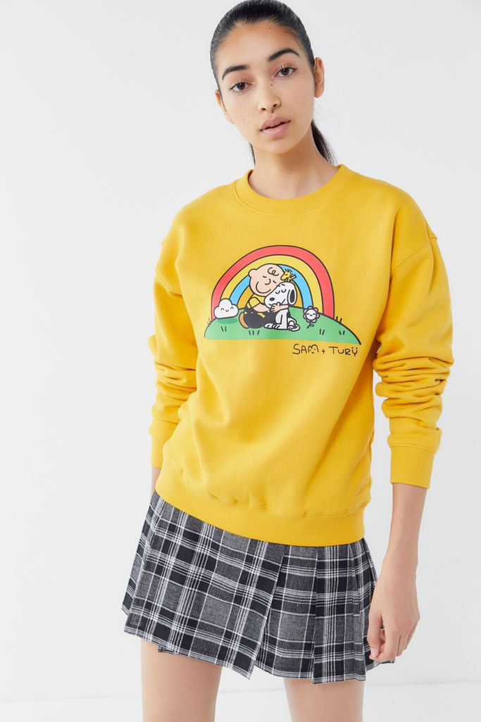 Peanuts Pullover CrewNeck Sweatshirt Urban Outfitters