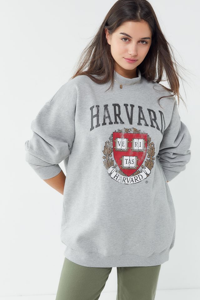 Harvard Mock Neck Pullover Sweatshirt | Urban Outfitters