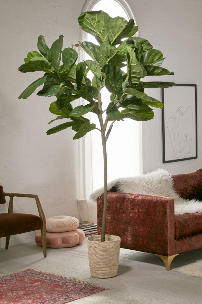 Fiddle Leaf Potted Faux Tree Urban Outfitters
