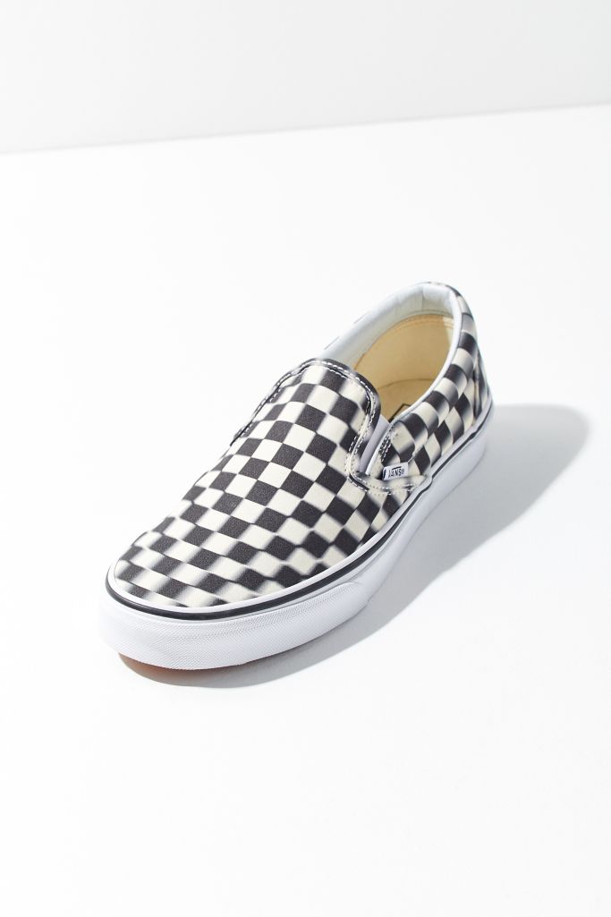 Vans Blurred Checkerboard Slip-On Sneaker | Urban Outfitters