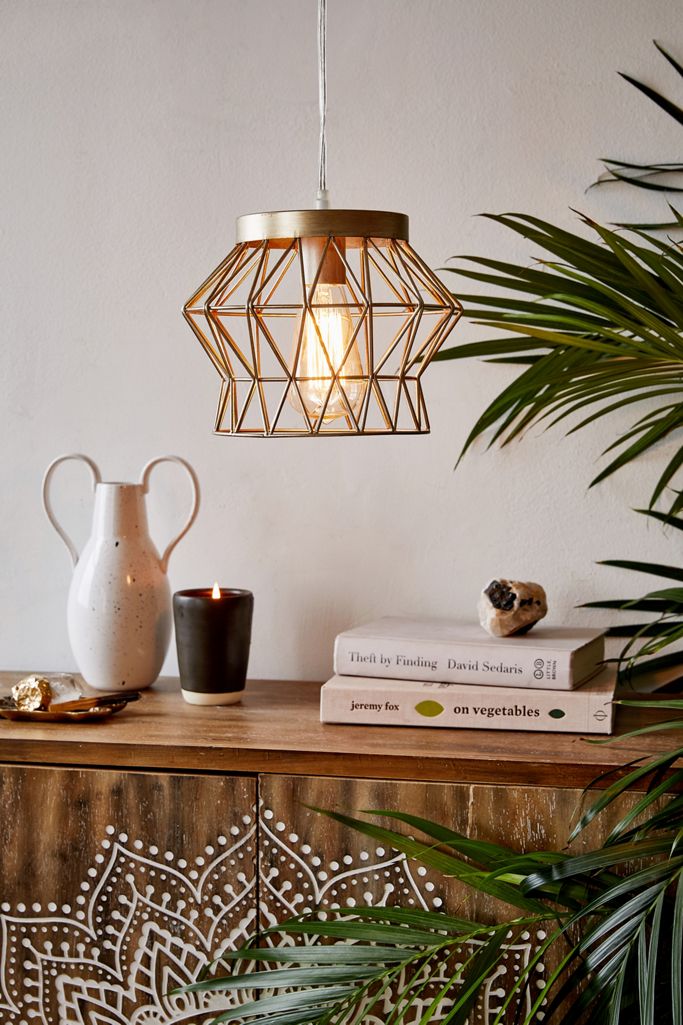 Talia Caged Pendant Light | Urban Outfitters