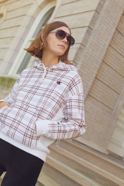 champion plaid sweatshirt