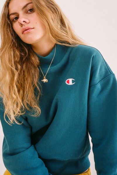 champion mock neck sweatshirt