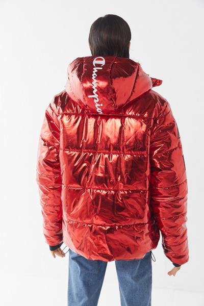 pink champion bubble coat