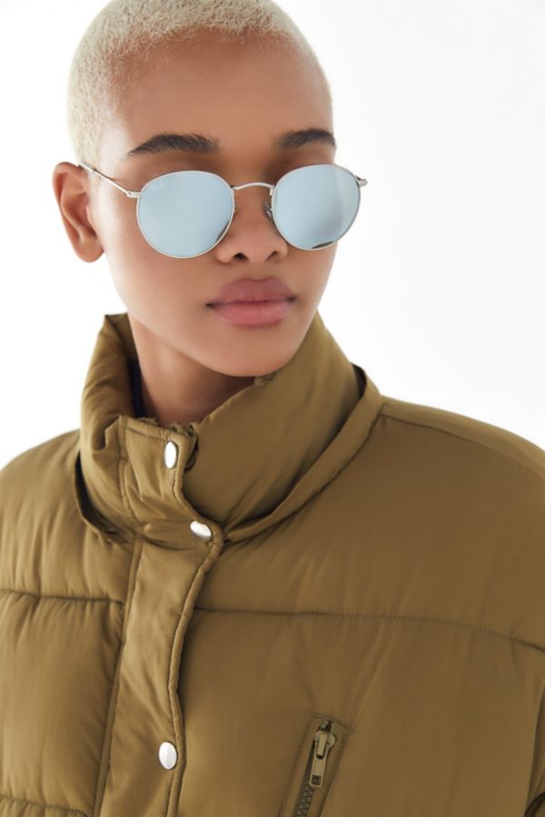 RayBan Round Flash Sunglasses Urban Outfitters