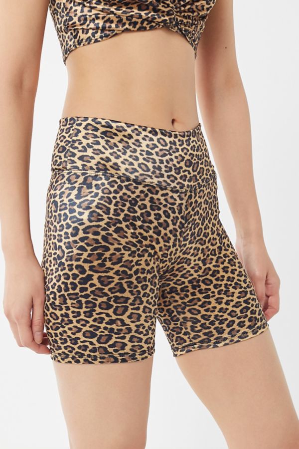 leopard print bike pants