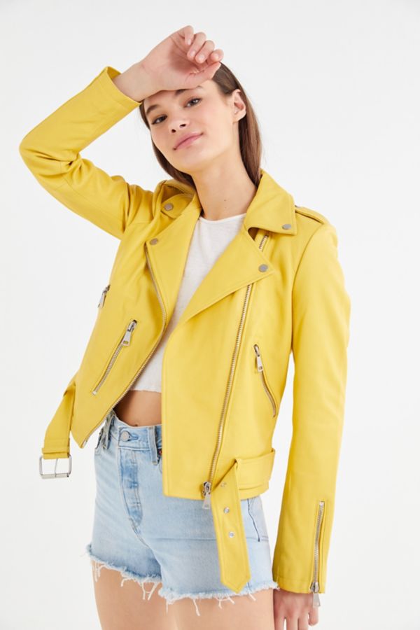 Bagatelle Pebbled Leather Biker Jacket | Urban Outfitters