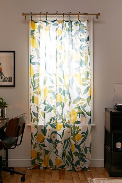 Colorfull Cute Pattern Ornamen Kitchen Window Curtains allover fruits window panel