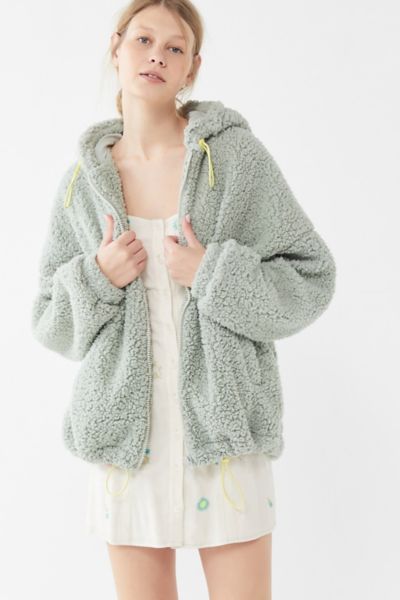 urban outfitters hooded teddy coat