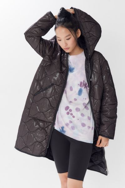 avec les filles hooded down puffer coat