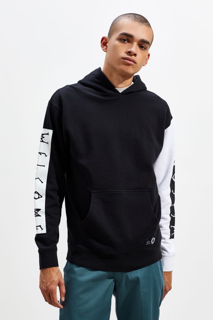 Welcome Inverted Colorblock Hoodie Sweatshirt | Urban Outfitters