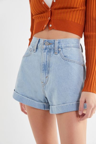 levi mom jean shorts