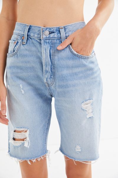 levi's distressed bermuda shorts