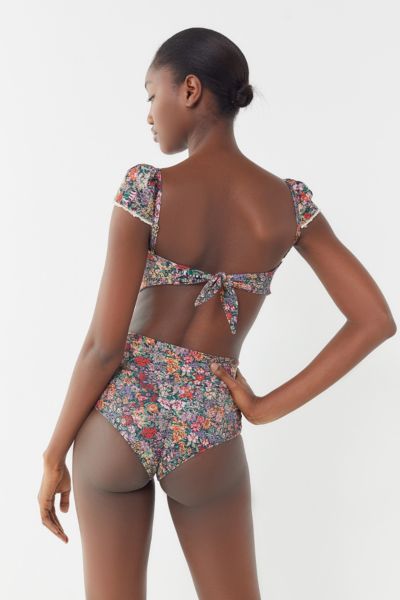 montce swim floral high waisted