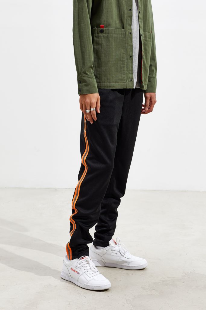 essentials black reflective track pants