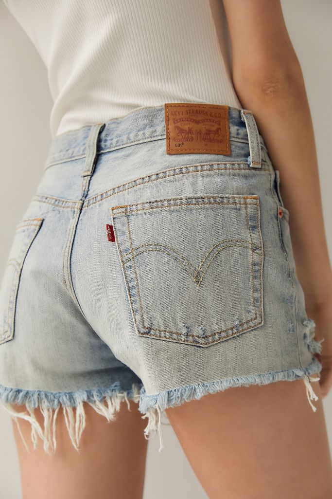 levi's 501 mid rise shorts