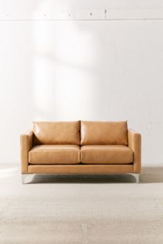 Slide View: 2: Chamberlin Recycled Leather Love Seat