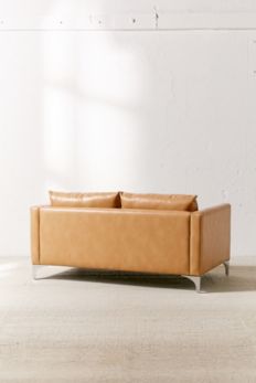 Slide View: 3: Chamberlin Recycled Leather Love Seat