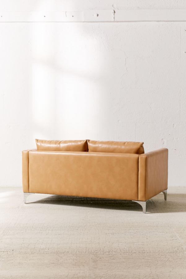 Slide View: 3: Chamberlin Recycled Leather Love Seat