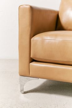 Slide View: 4: Chamberlin Recycled Leather Love Seat